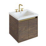 American Walnut with Satin Brass