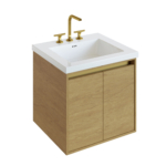 Cinnamon with Satin Brass