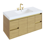 Cinnamon with Satin Brass
