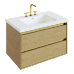 Cinnamon with Satin Brass